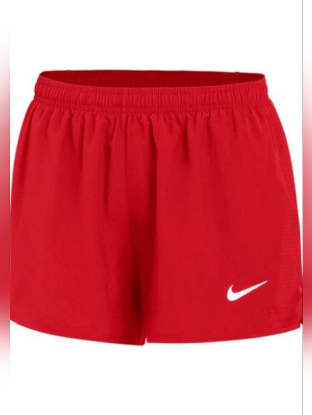 NWT Nike Women’s Red Athletic Running Shorts with White Swoosh